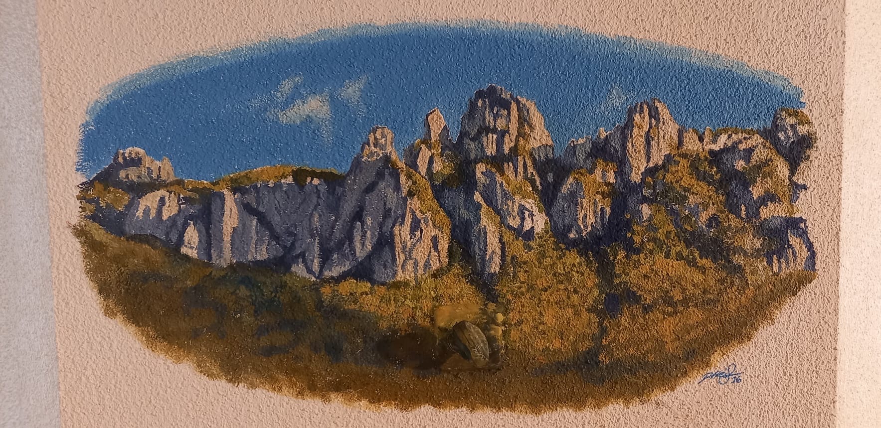 Murales denti della vecchia Ticino
